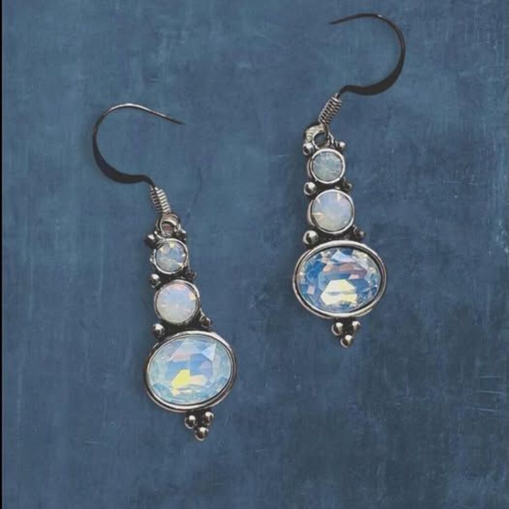 y2k style whimsical celestial crystal earrings